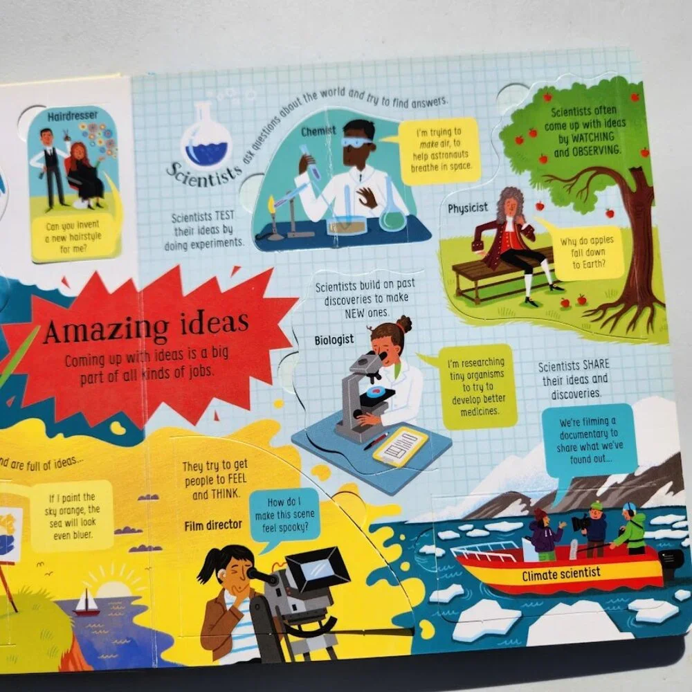 Usborne Look Inside Jobs Board Book Hardcover 9780794548797 School Classroom Pre